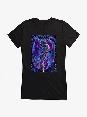 Dragonblade Stormblade Girls T-Shirt by Ruth Thompson