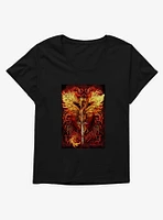 Dragonblade Flameblade Girls T-Shirt Plus by Ruth Thompson