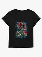 Dragonblade Tigerblade Girls T-Shirt Plus by Ruth Thompson