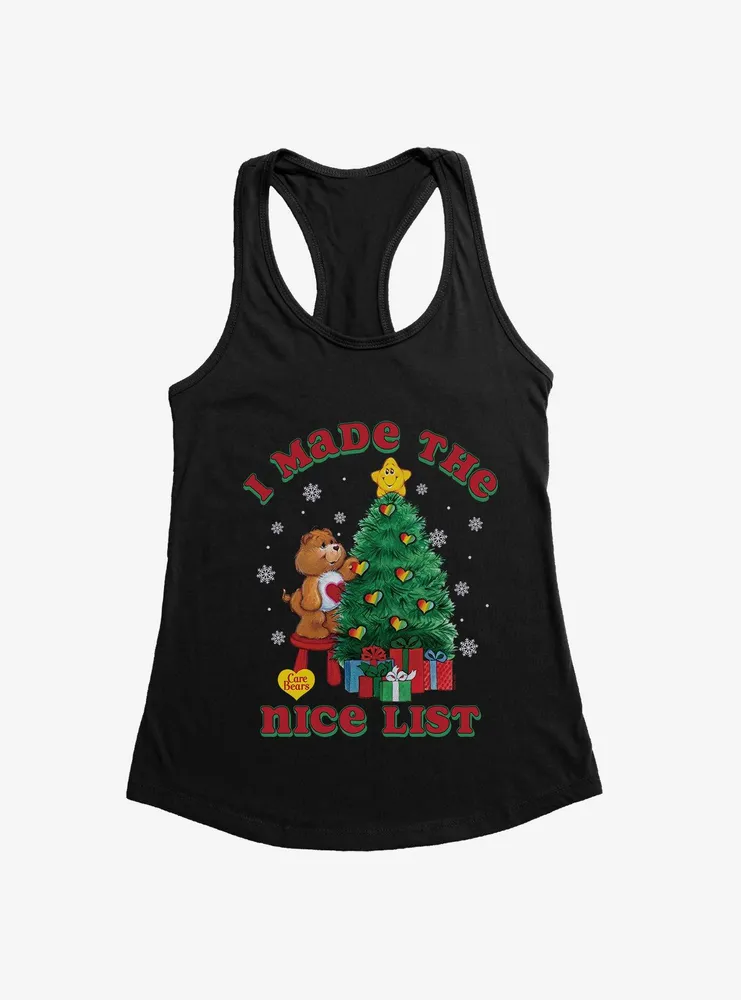 Care Bears I Made The Nice List Womens Tank Top