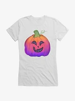 Celestial Smile Pumpkin Girls T-Shirt by Rose Catherine Khan