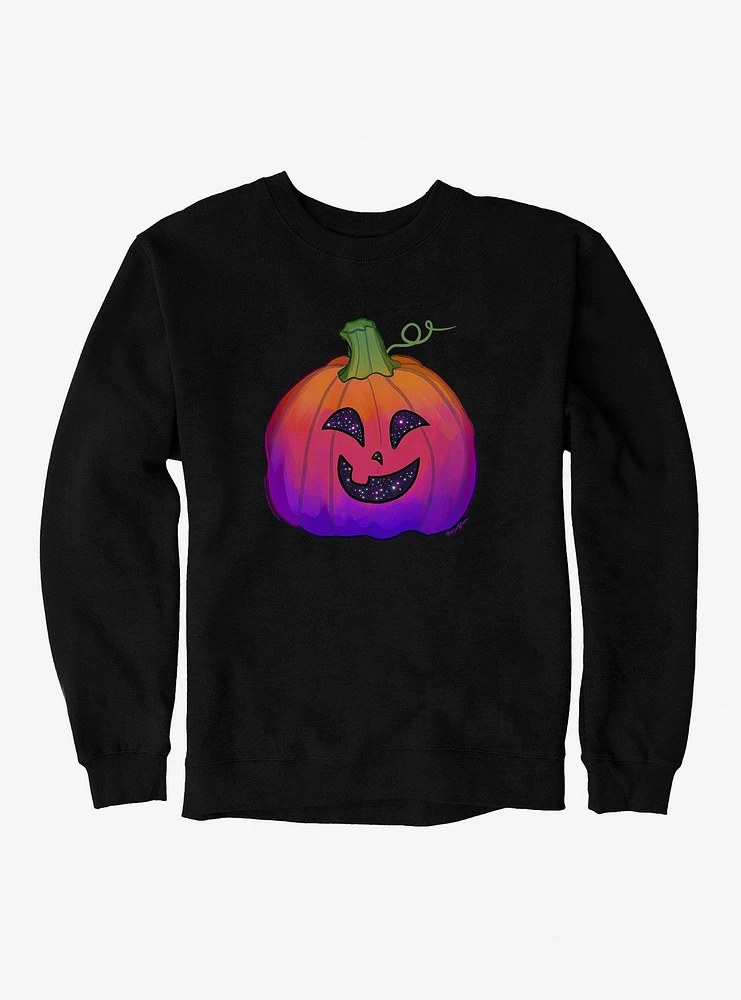 Celestial Smile Pumpkin Sweatshirt by Rose Catherine Khan