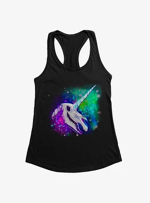 Cosmic Rainbow Unicorn Skull Girls Tank by Rose Catherine Khan