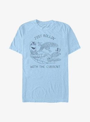 Disney Pixar Finding Nemo Crush and Squirt Just Rollin' With The Current T-Shirt