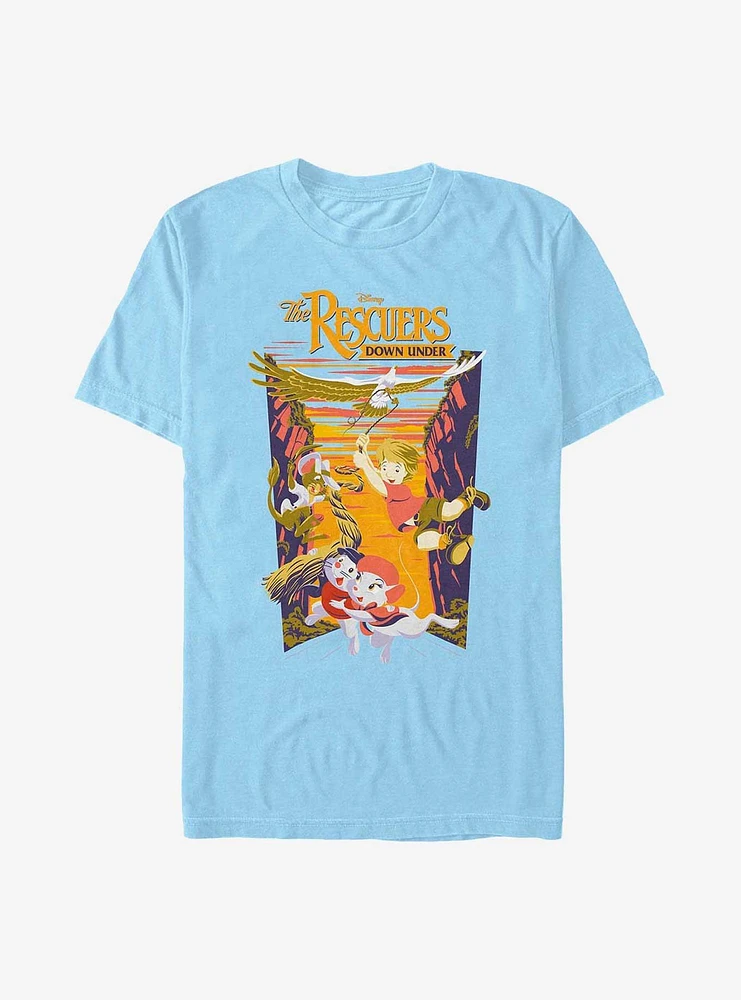 Disney The Rescuers Down Under Adventure Poster T-Shirt