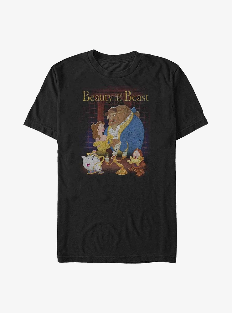 Disney Beauty and the Beast Classic Movie Poster T-Shirt