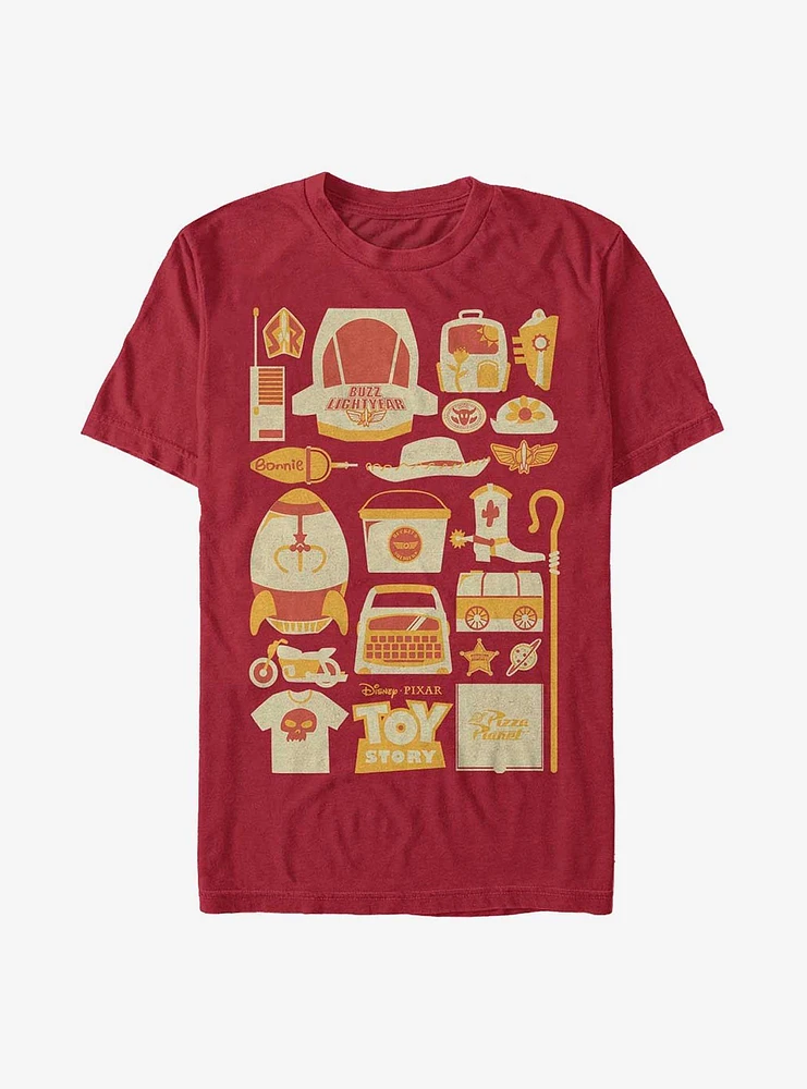 Pixar Toy Story Icons Poster T-Shirt