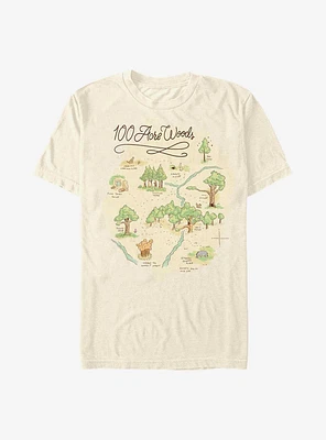 Disney Winnie The Pooh 100 Acre Map T-Shirt