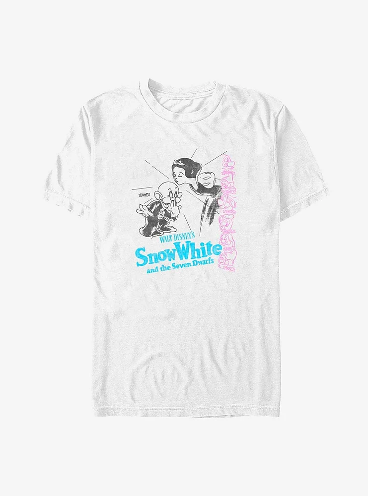 Disney Snow White and the Seven Dwarfs A Kiss For Dopey T-Shirt