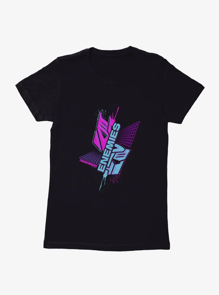 Transformers Enemies Split Womens T-Shirt