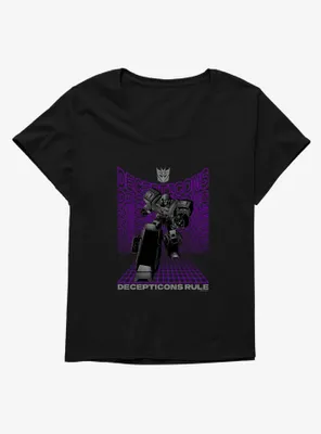 Transformers Decepticons Rule Megatron Womens T-Shirt Plus