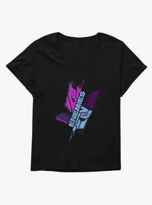 Transformers Enemies Split Womens T-Shirt Plus