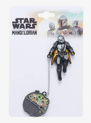 Star Wars The Mandalorian Mando & Grogu Chain Pin Set 