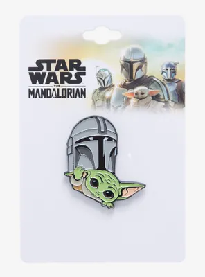 Star Wars The Mandalorian Grogu Peek Enamel Pin