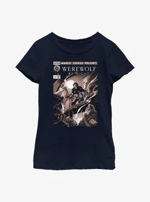 Marvel Studios' Special Presentation: Werewolf By Night Cover Art Youth Girls T-Shirt
