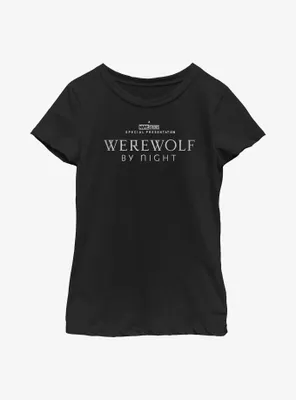 Marvel Studios' Special Presentation: Werewolf By Night Logo Youth Girls T-Shirt