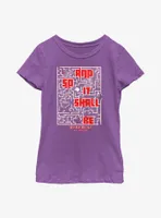 Marvel Studios' Special Presentation: Werewolf By Night And So It Shall Be Maze Youth Girls T-Shirt