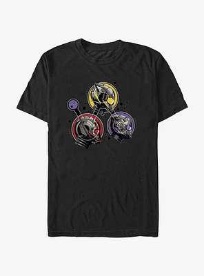 Marvel Ant-Man and the Wasp: Quantumania Team Badges T-Shirt