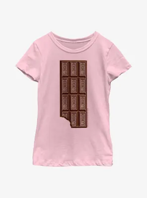 Hershey's Chocolate Bar Bite Youth Girls T-Shirt