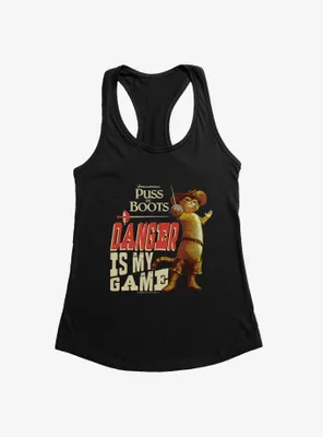 Puss Boots Danger Is My Game Womens Tank Top