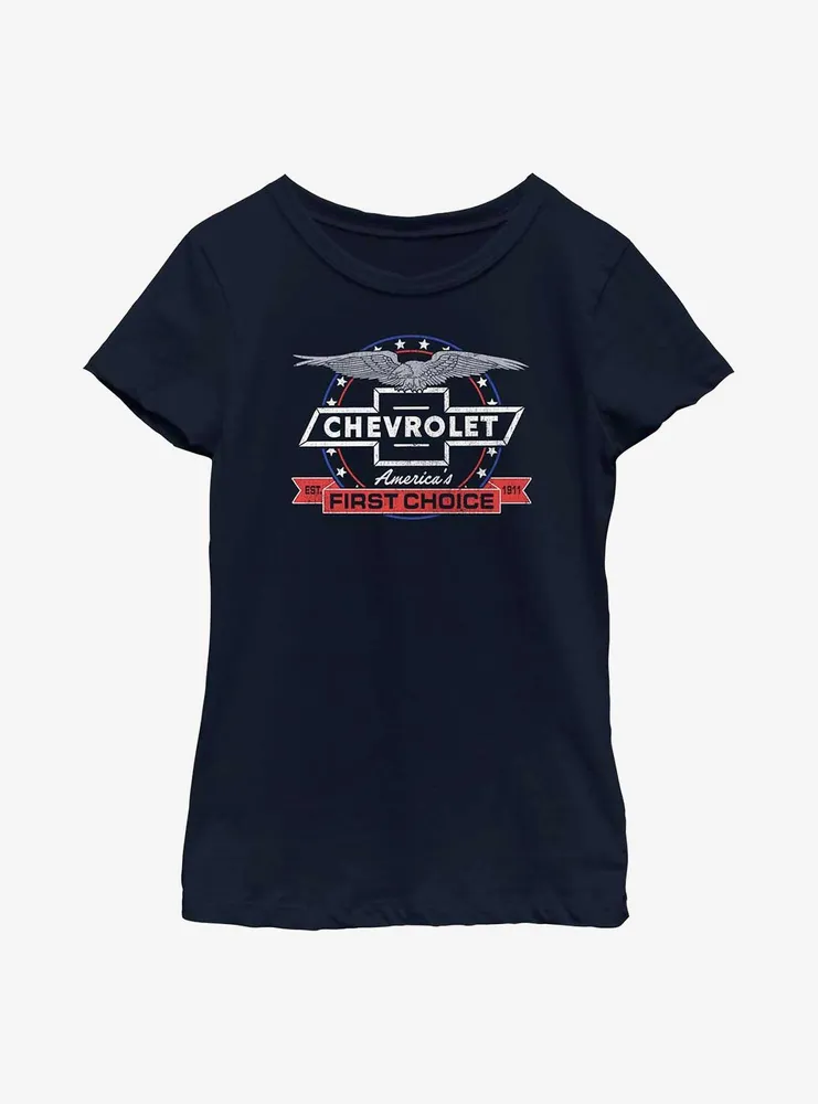 General Motors Chevrolet America's First Choice Youth Girls T-Shirt