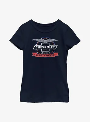 General Motors Chevrolet America's First Choice Youth Girls T-Shirt