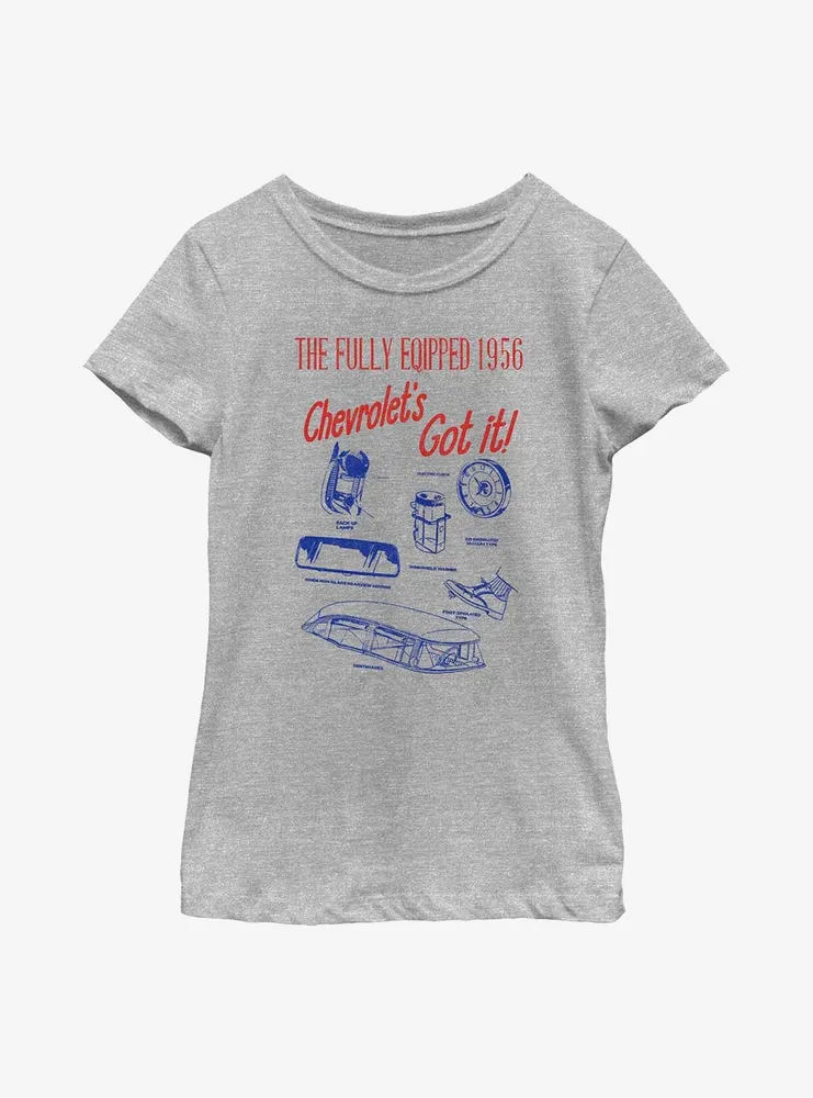 General Motors Chevrolet Fully Equipped Youth Girls T-Shirt