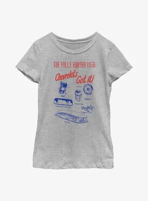 General Motors Chevrolet Fully Equipped Youth Girls T-Shirt