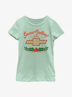 General Motors Chevrolet Seasons Greetings Youth Girls T-Shirt