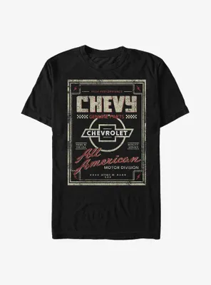 General Motors All American Chevrolet Poster T-Shirt