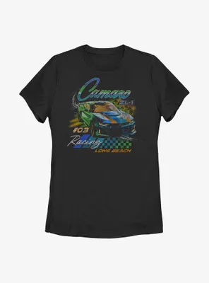 General Motors Camaro Racer Long Beach Womens T-Shirt