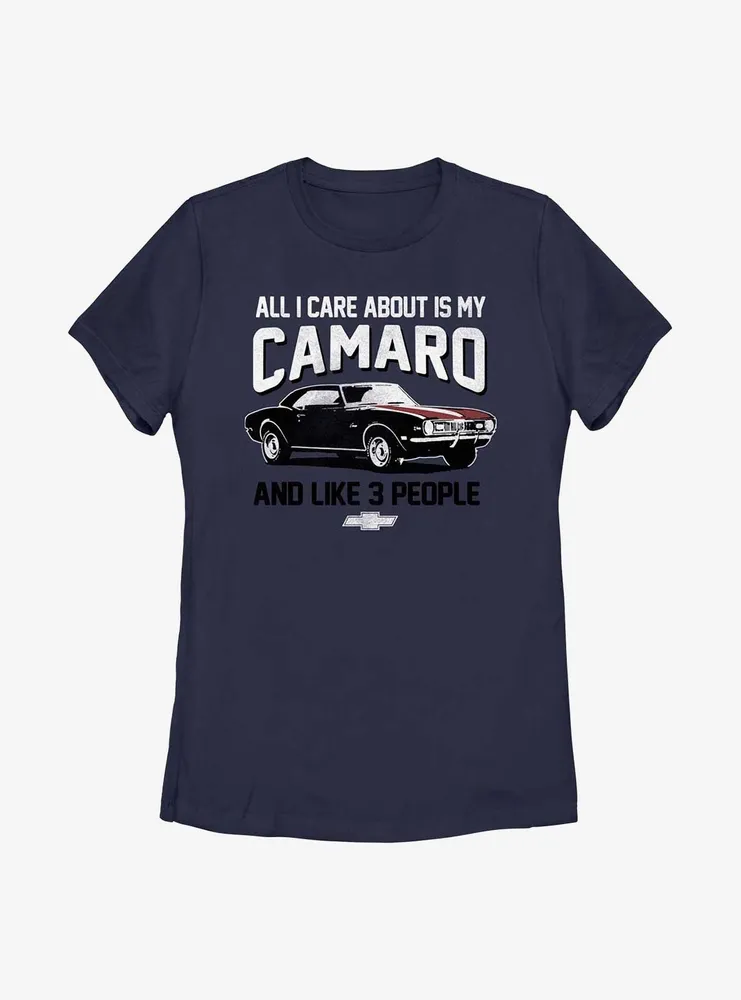 General Motors All I Care About Is My Camaro Womens T-Shirt