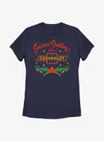 General Motors Chevrolet Seasons Greetings Womens T-Shirt