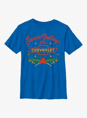 General Motors Chevrolet Seasons Greetings Youth T-Shirt