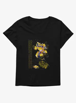 Transformers Bumblebee Grid Womens T-Shirt Plus