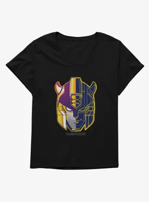Transformers Bumblebee Head Icon Womens T-Shirt Plus