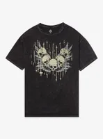 Memento Mori Skull Mineral Wash T-Shirt