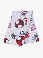 Marvel Spider-Man Masks Allover Print Baby Blanket - BoxLunch Exclusive