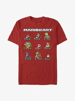 Nintendo Mario Kart Line Up T-Shirt