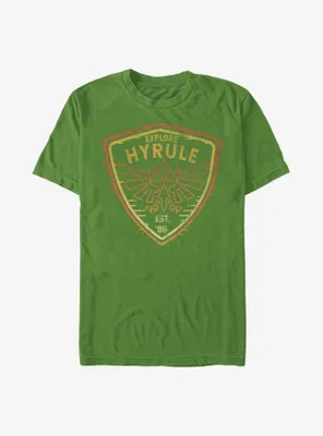 The Legend of Zelda Explore Hyrule Badge T-Shirt