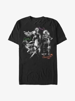 The Legend of Zelda, Link, and Ganondorf Spray Paint T-Shirt