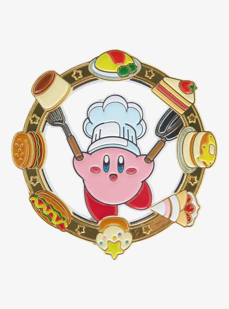 Nintendo Kirby Chef Food Spin Enamel Pin - BoxLunch Exclusive