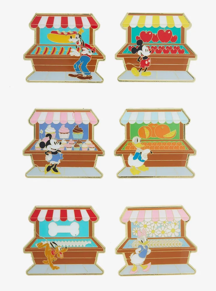 Loungefly Disney Mickey Mouse & Friends Market Booth Blind Box Enamel Pin - BoxLunch Exclusive