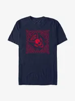 Stranger Things Hellfire Club Paisley Pattern T-Shirt