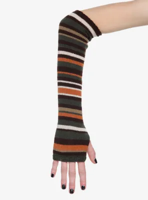 Warm Tones Stripe Arm Warmers