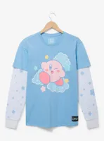 Nintendo Kirby Cloud Portrait Layered Long Sleeve T-Shirt - BoxLunch Exclusive