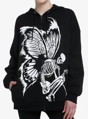 Thorn & Fable Skeleton Fairy Girls Oversized Hoodie