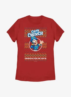 Cap'n Crunch Crunch-a-tize Ugly Holiday Womens T-Shirt