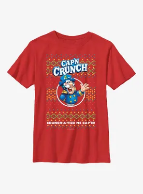 Cap'n Crunch Crunch-a-tize Ugly Holiday Youth T-Shirt