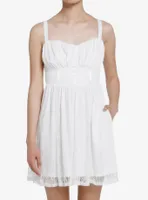 White Angel Wings Lace Cami Dress